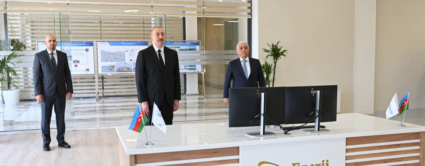 Ilham Aliyev Attended the Inauguration of the 330 kV “Shafag” Substation, Owned By “AzerEnerji” OJSC, In the Village of Soltanli, Jabrayil District