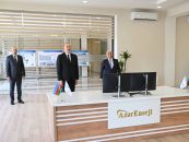 Ilham Aliyev Attended the Inauguration of the 330 kV “Shafag” Substation, Owned By “AzerEnerji” OJSC, In the Village of Soltanli, Jabrayil District