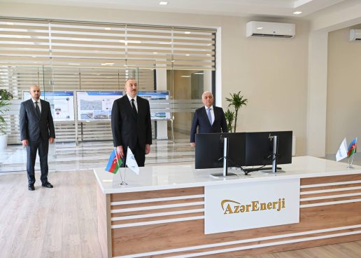 Ilham Aliyev Attended the Inauguration of the 330 kV “Shafag” Substation, Owned By “AzerEnerji” OJSC, In the Village of Soltanli, Jabrayil District