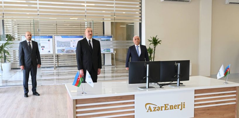 Ilham Aliyev Attended the Inauguration of the 330 kV “Shafag” Substation, Owned By “AzerEnerji” OJSC, In the Village of Soltanli, Jabrayil District