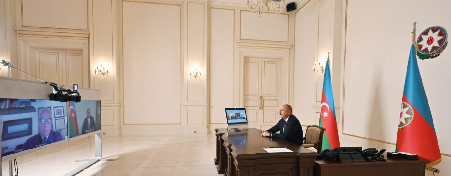 Azerbaijani President Ilham Aliyev Interviewed by Italian La Repubblica Newspaper