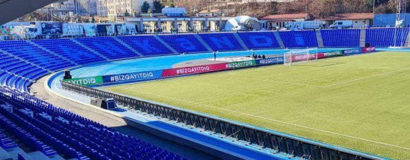 Fans arrive at historic match between Qarabag FC, MOIK in Azerbaijan’s Khankendi