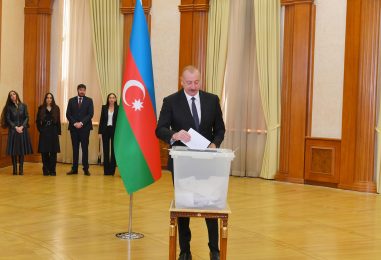 Aliyev Winning 92.05% of Vote in Azerbaijani Presidential Election as 93.35% of Ballots Counted – CEC  Incumbent