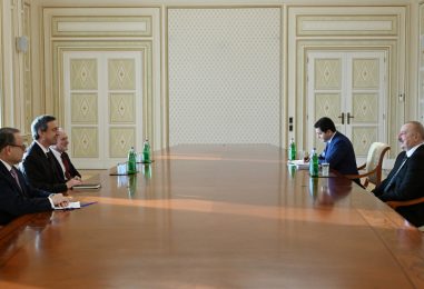 President Ilham Aliyev Receives President and President-Elect of American Israel Public Affairs Committee