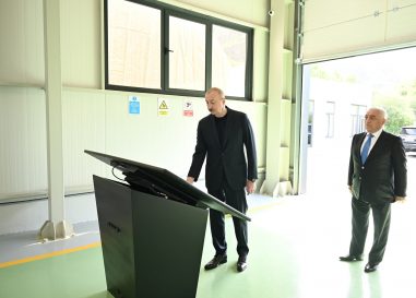 Ilham Aliyev Inaugurated Ashagi Malibeyli and Mirik Hydroelectric Plants in Lachin