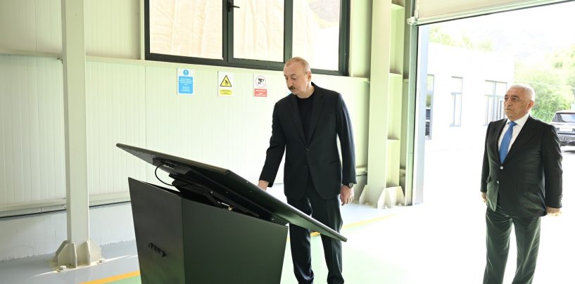 Ilham Aliyev Inaugurated Ashagi Malibeyli and Mirik Hydroelectric Plants in Lachin