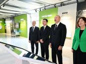 Ilham Aliyev Attends the Inauguration of the Gobustan Solar Power Plant