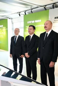 Ilham Aliyev Attends the Inauguration of the Gobustan Solar Power Plant