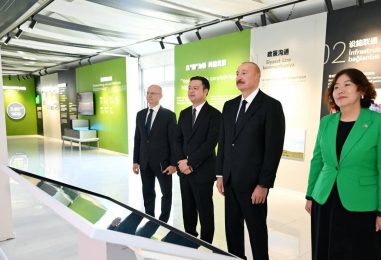 Ilham Aliyev Attends the Inauguration of the Gobustan Solar Power Plant